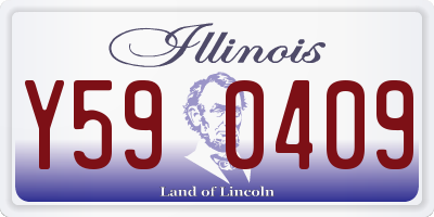 IL license plate Y590409