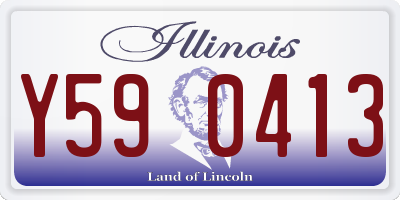 IL license plate Y590413