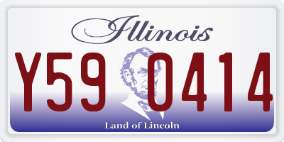 IL license plate Y590414