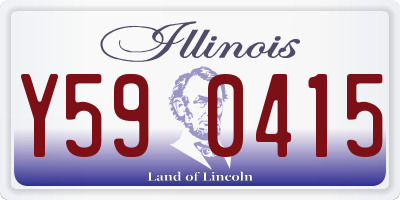 IL license plate Y590415