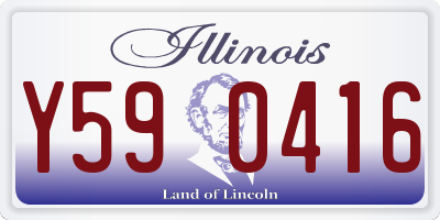 IL license plate Y590416