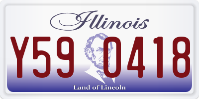 IL license plate Y590418