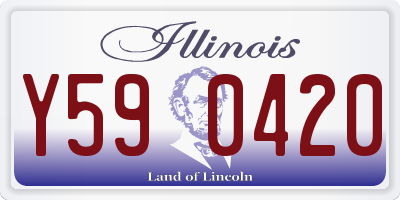 IL license plate Y590420