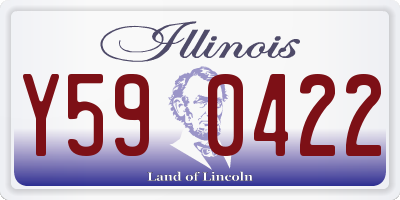 IL license plate Y590422