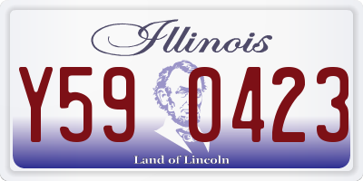 IL license plate Y590423