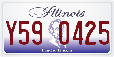 IL license plate Y590425
