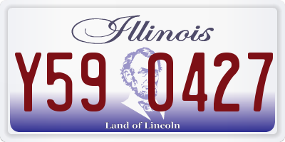 IL license plate Y590427