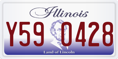 IL license plate Y590428