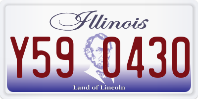 IL license plate Y590430