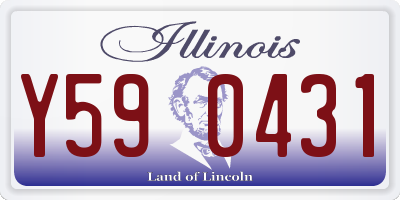 IL license plate Y590431