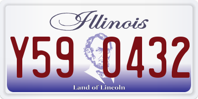 IL license plate Y590432