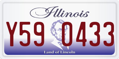IL license plate Y590433