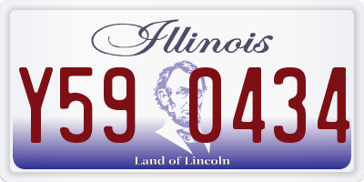 IL license plate Y590434
