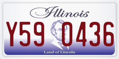 IL license plate Y590436