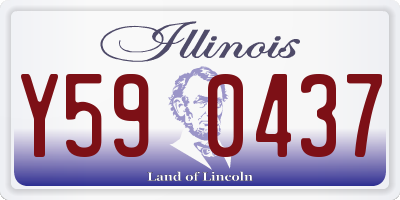 IL license plate Y590437