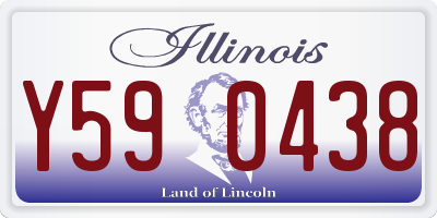 IL license plate Y590438