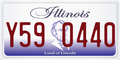 IL license plate Y590440
