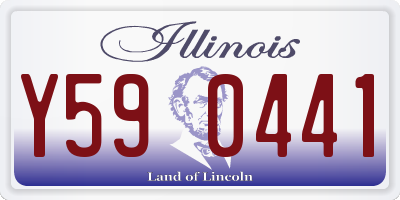 IL license plate Y590441