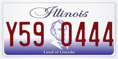 IL license plate Y590444