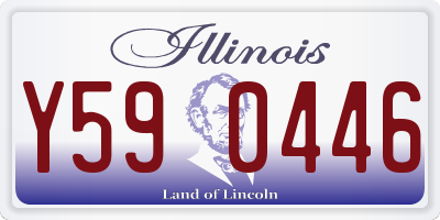 IL license plate Y590446