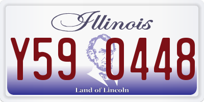 IL license plate Y590448