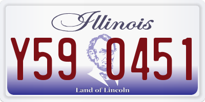 IL license plate Y590451