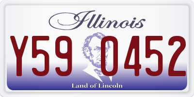 IL license plate Y590452