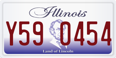 IL license plate Y590454