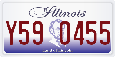 IL license plate Y590455
