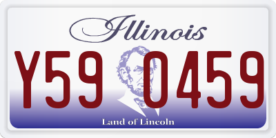 IL license plate Y590459