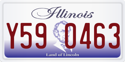 IL license plate Y590463