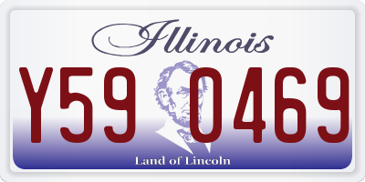 IL license plate Y590469