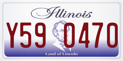IL license plate Y590470