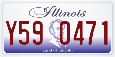 IL license plate Y590471