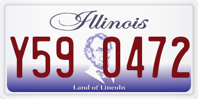 IL license plate Y590472