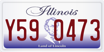 IL license plate Y590473