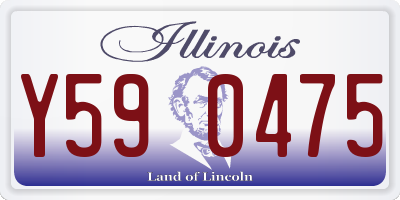 IL license plate Y590475