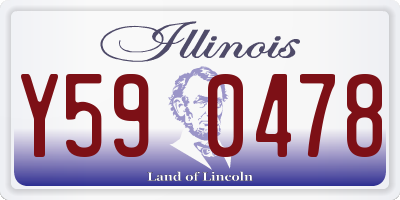 IL license plate Y590478