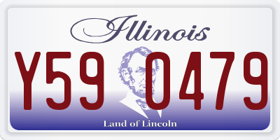 IL license plate Y590479