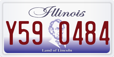 IL license plate Y590484