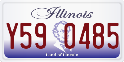 IL license plate Y590485