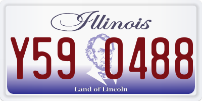 IL license plate Y590488