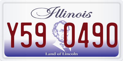 IL license plate Y590490
