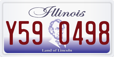 IL license plate Y590498