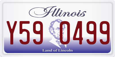 IL license plate Y590499