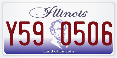 IL license plate Y590506