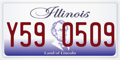 IL license plate Y590509