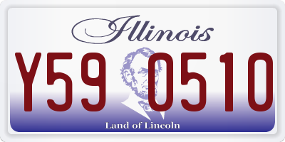 IL license plate Y590510