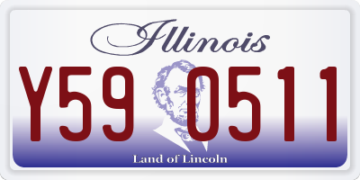 IL license plate Y590511