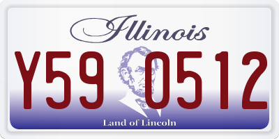 IL license plate Y590512